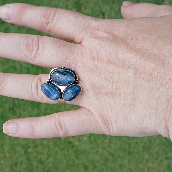 New Multi Kyanite 925 Silver Ring. - Picture 14 of 16